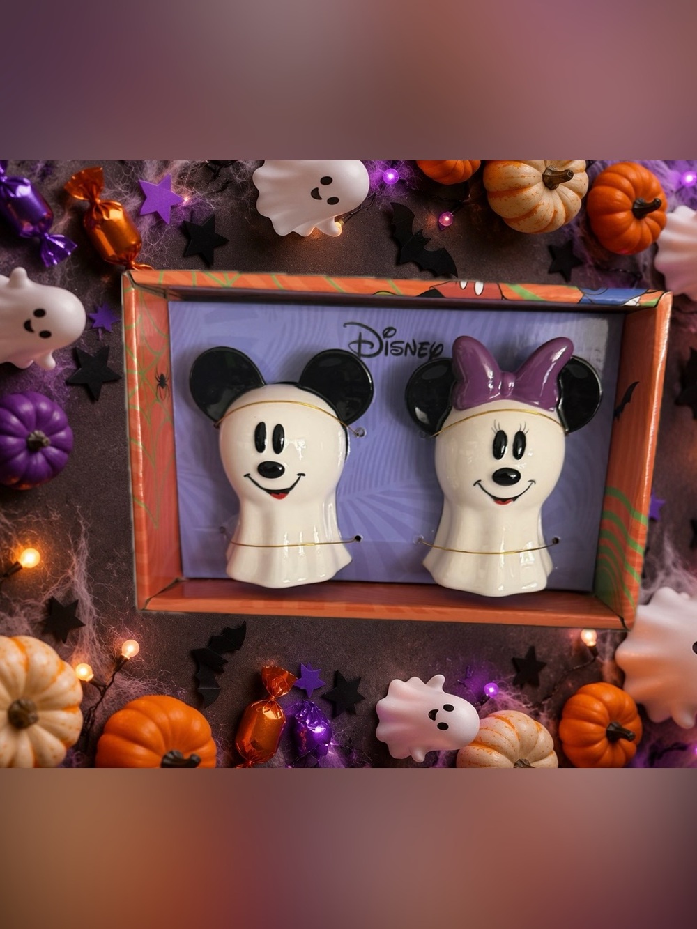 Mickey & Minnie Ghost Salt & Pepper Shakers